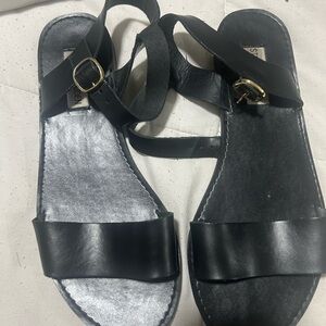 Steve Madden Black Strappy Sandals